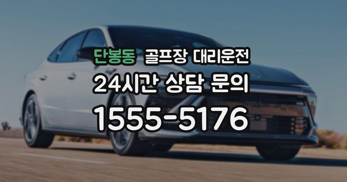 골프장 대리운전 서비스