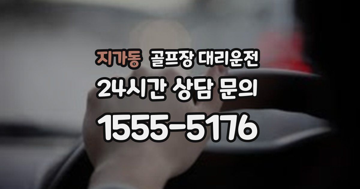 골프장 대리운전 서비스