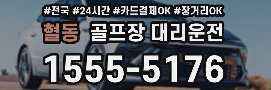 혈동 골프장 대리운전