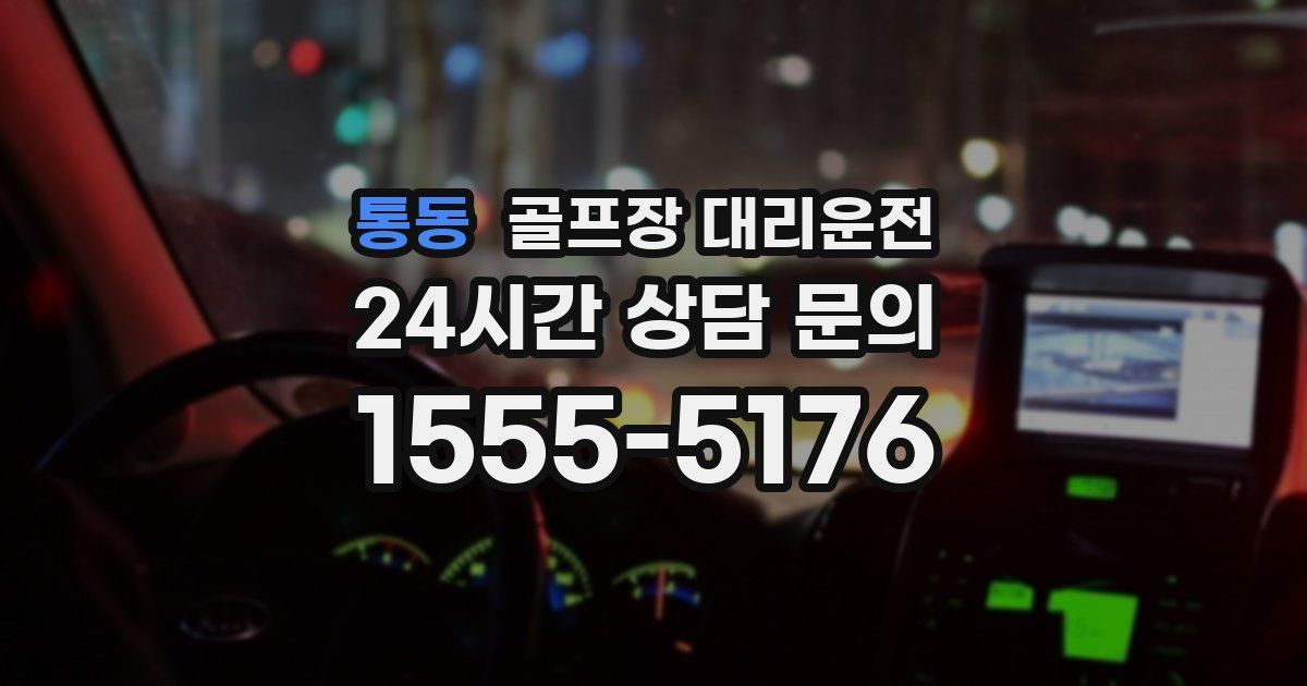 골프장 대리운전 서비스