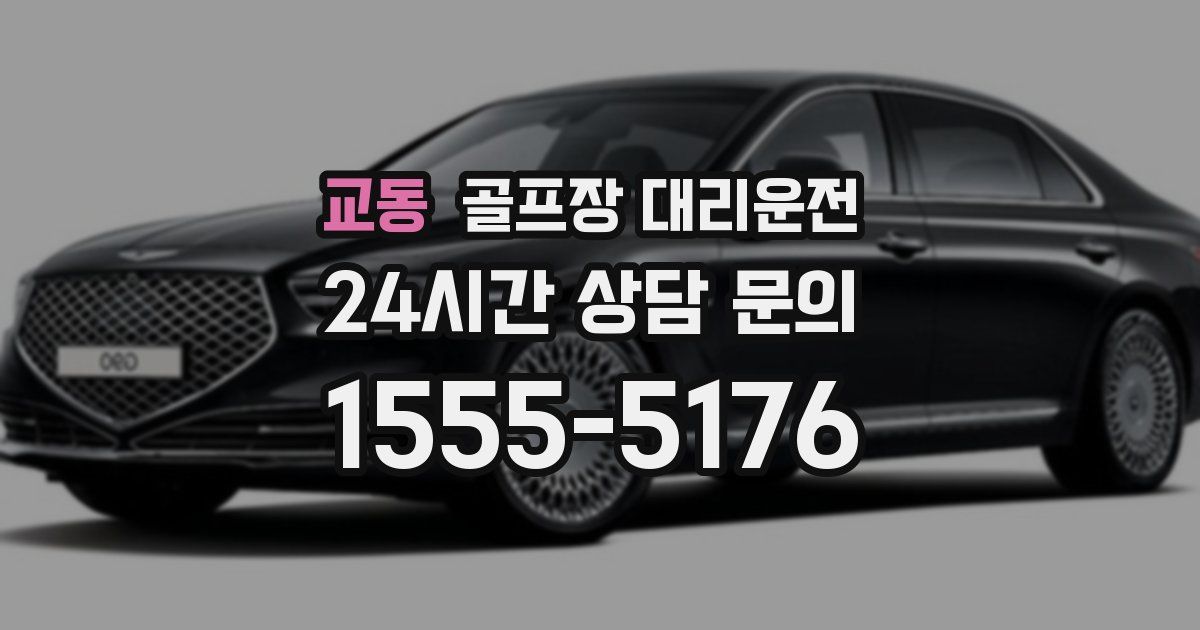 골프장 대리운전 서비스