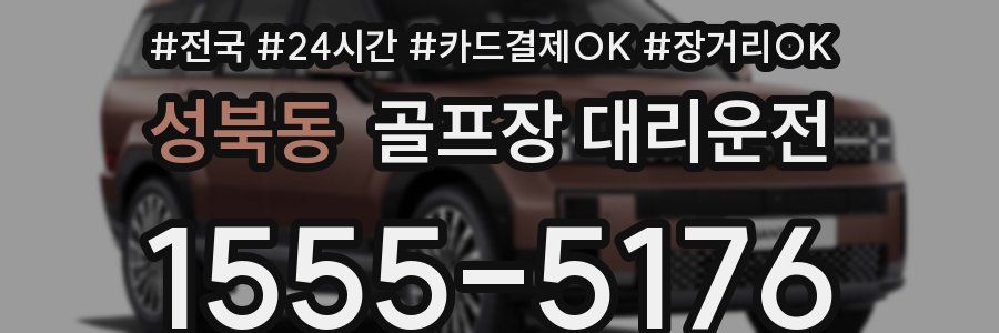 성북동 골프장 대리운전