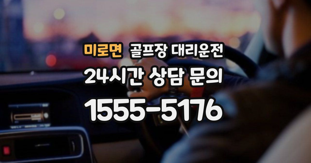 골프장 대리운전 서비스