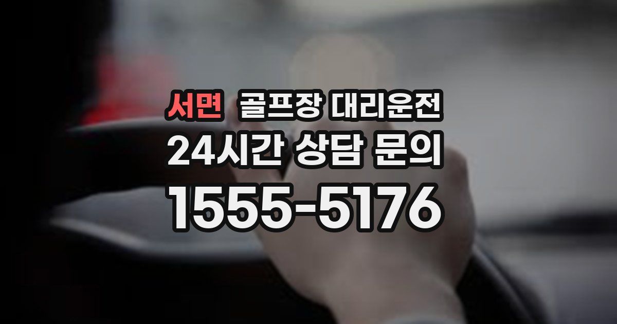 골프장 대리운전 서비스