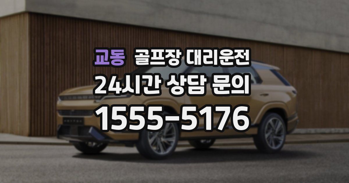 골프장 대리운전 서비스