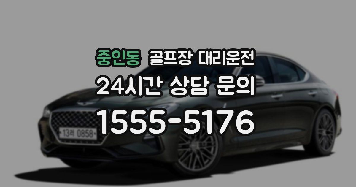 골프장 대리운전 서비스