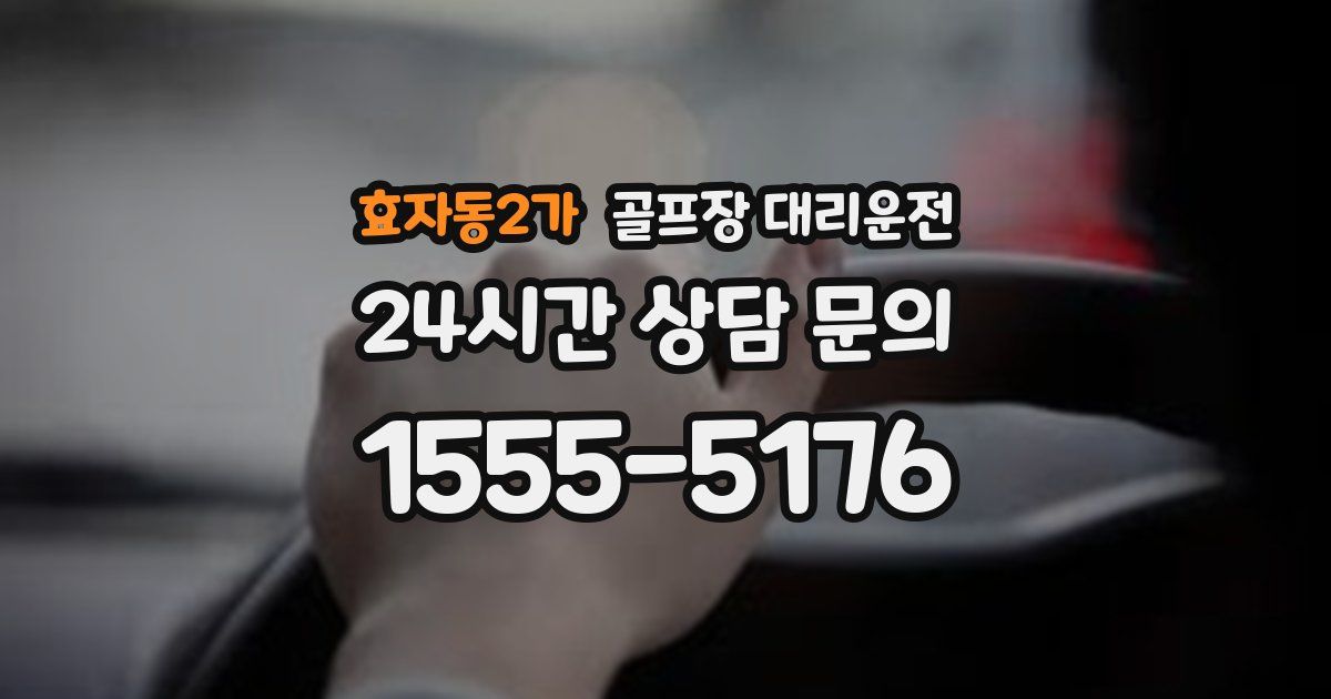 골프장 대리운전 서비스