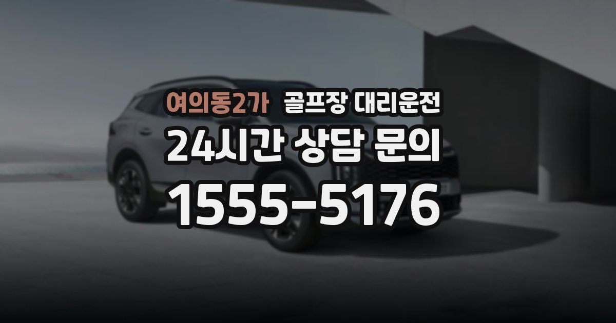 골프장 대리운전 서비스