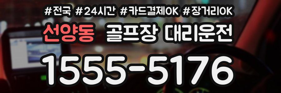 선양동 골프장 대리운전