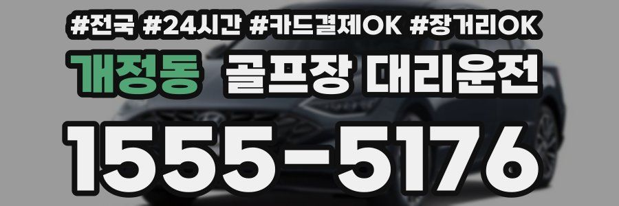 개정동 골프장 대리운전