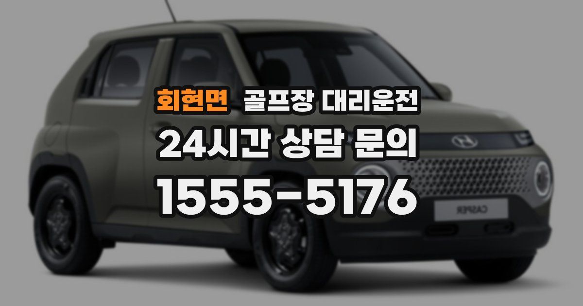 골프장 대리운전 서비스