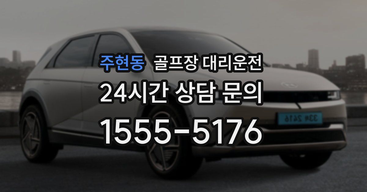골프장 대리운전 서비스