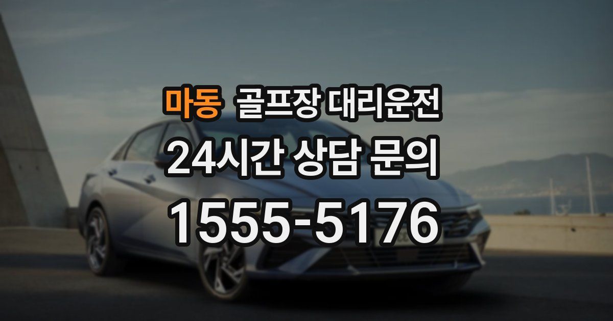 골프장 대리운전 서비스