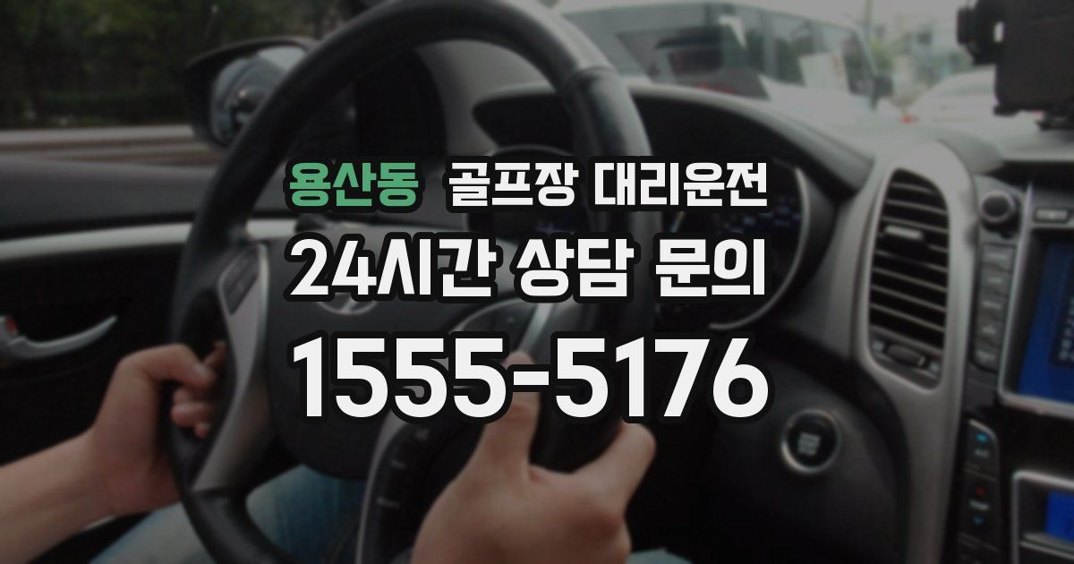 골프장 대리운전 서비스