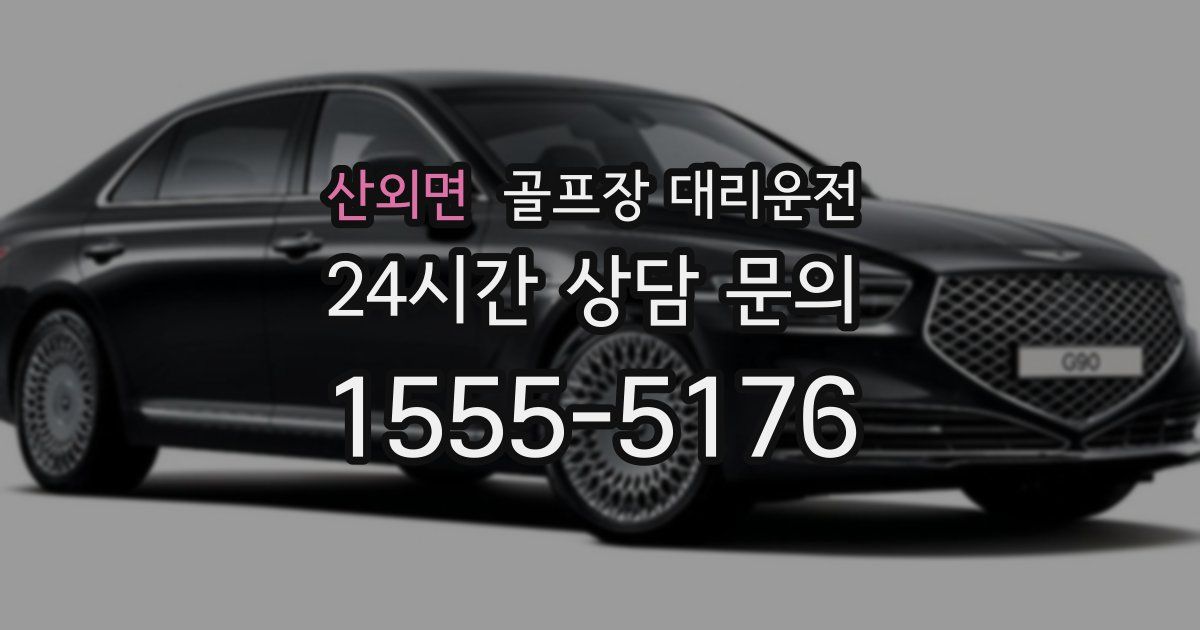 골프장 대리운전 서비스