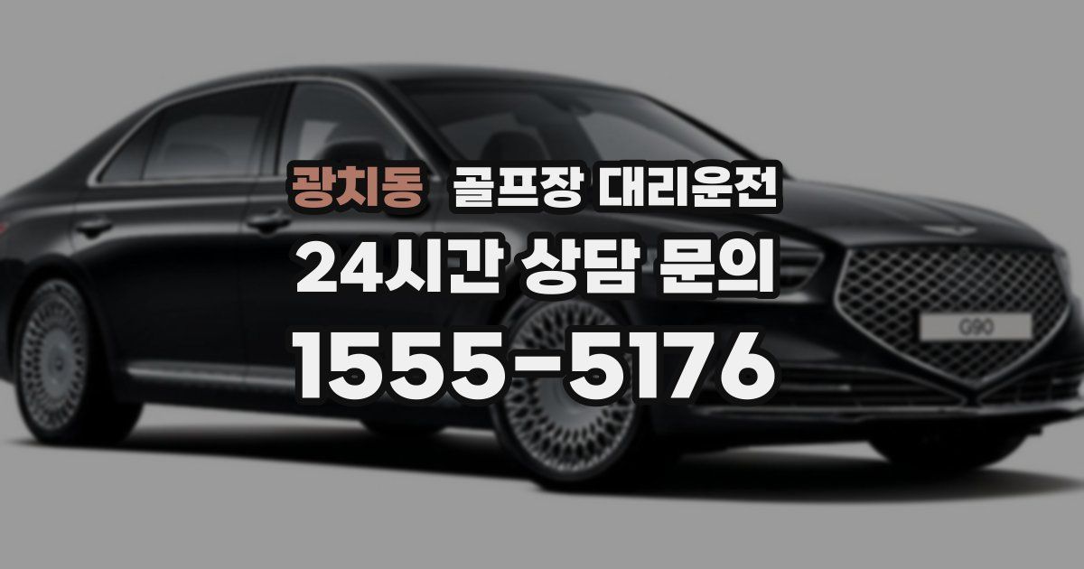 골프장 대리운전 서비스