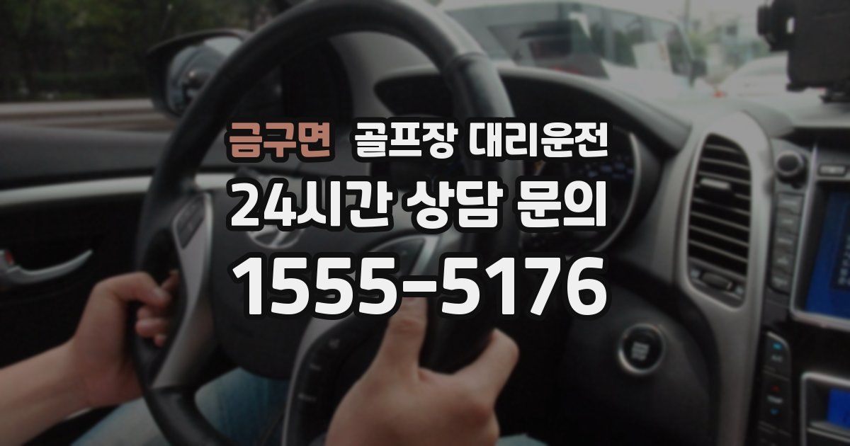 골프장 대리운전 서비스