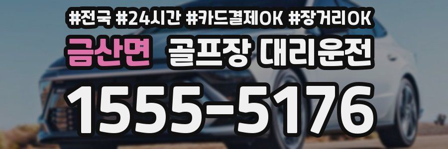 금산면 골프장 대리운전