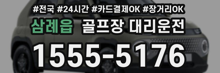 삼례읍 골프장 대리운전