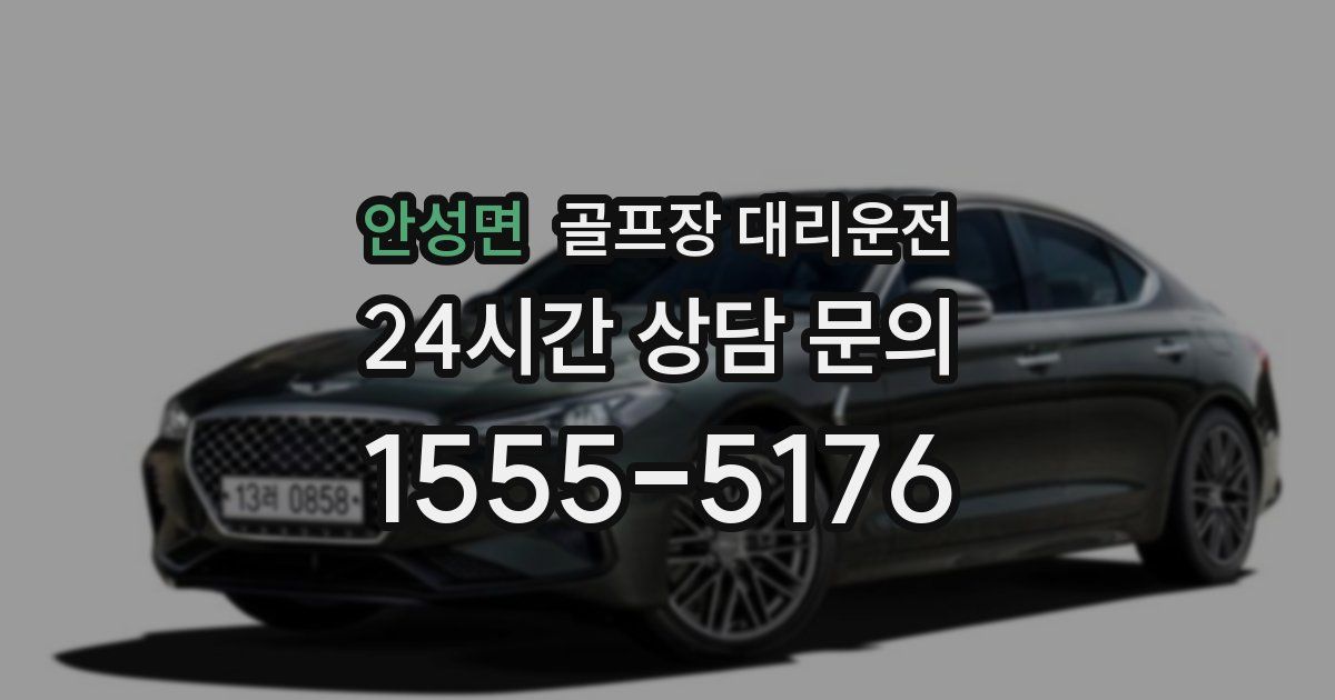 골프장 대리운전 서비스