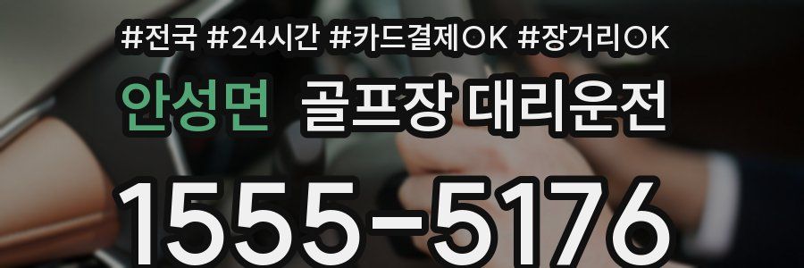 안성면 골프장 대리운전