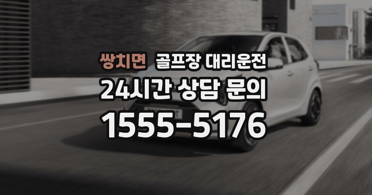 골프장 대리운전 서비스