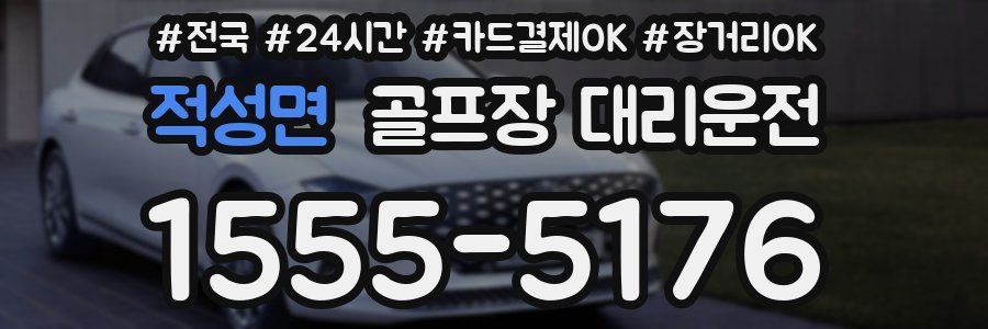 적성면 골프장 대리운전