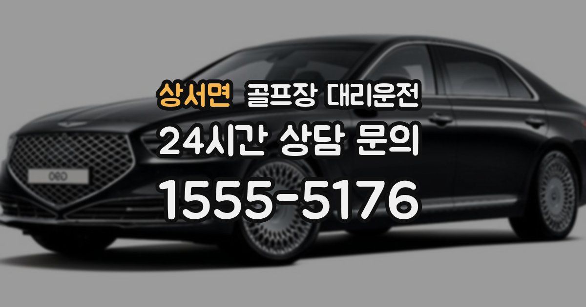 골프장 대리운전 서비스