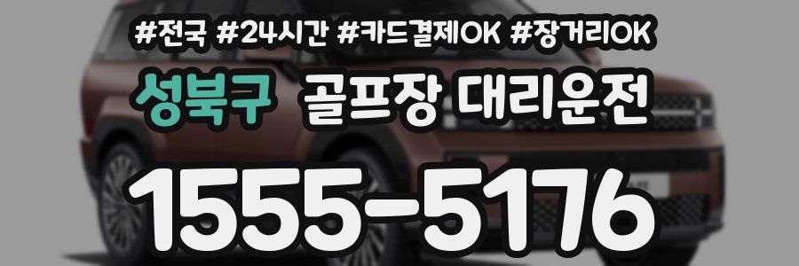 성북구 골프장 대리운전