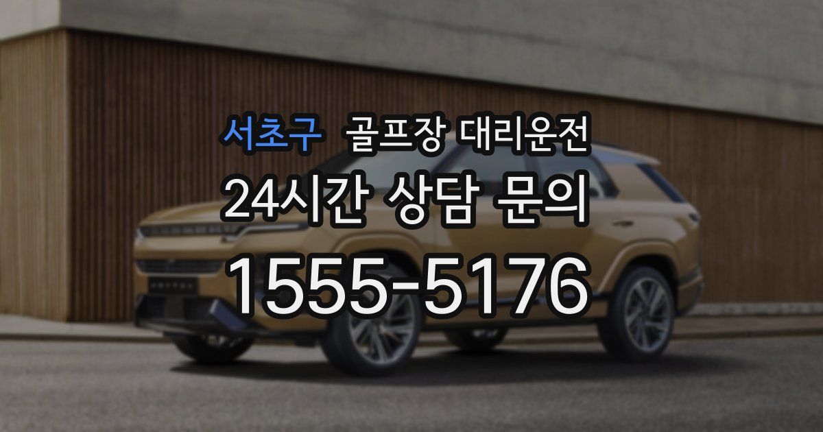 골프장 대리운전 서비스