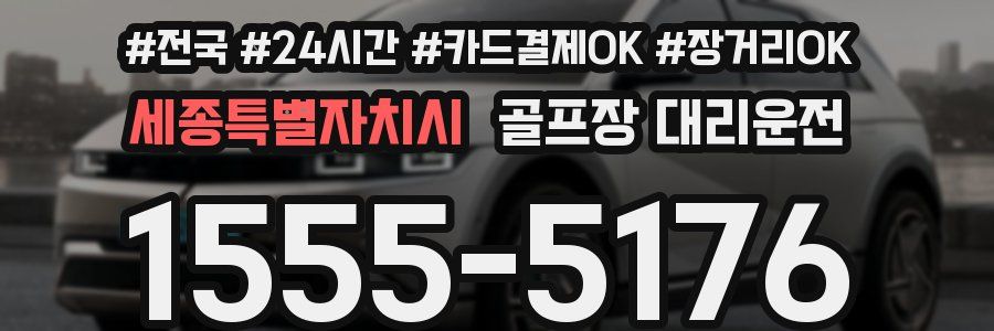 세종특별자치시 골프장 대리운전