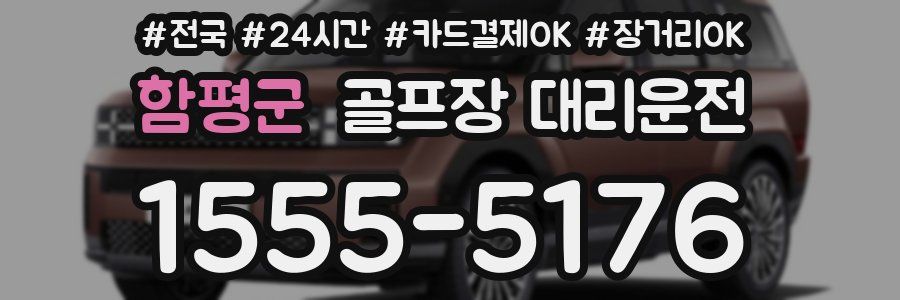 함평군 골프장 대리운전