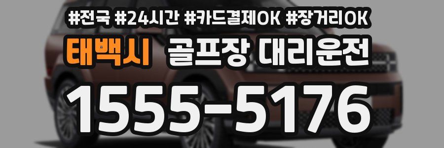 태백시 골프장 대리운전