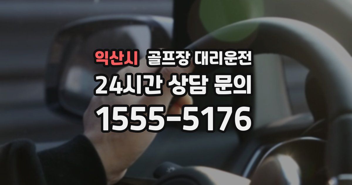 골프장 대리운전 서비스