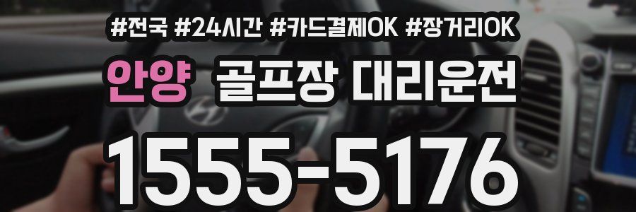 안양 골프장 대리운전
