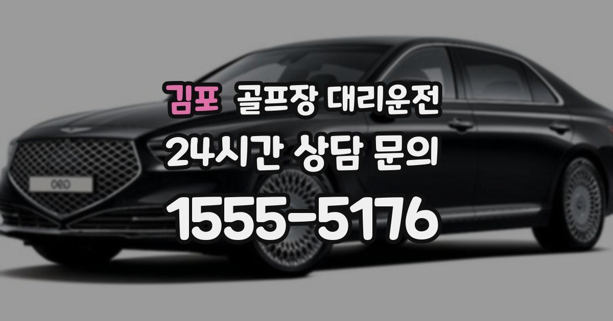 골프장 대리운전 서비스