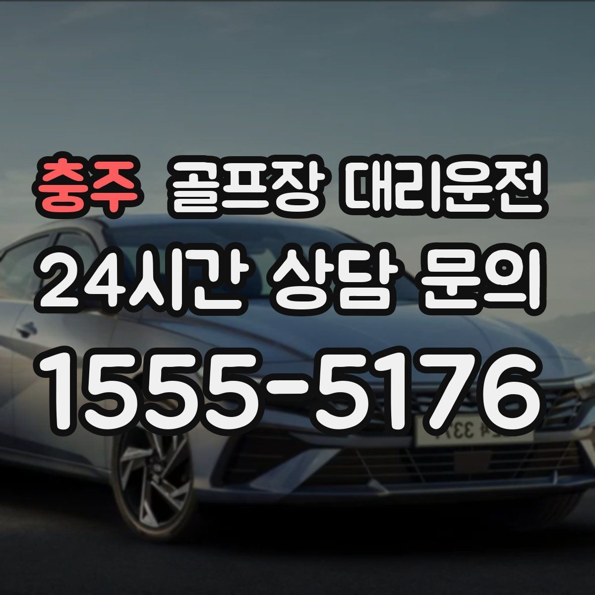 충주 골프장 대리운전 코스 간 거리 차이가 커도 시간은 지켜진다