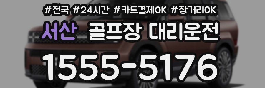 서산 골프장 대리운전