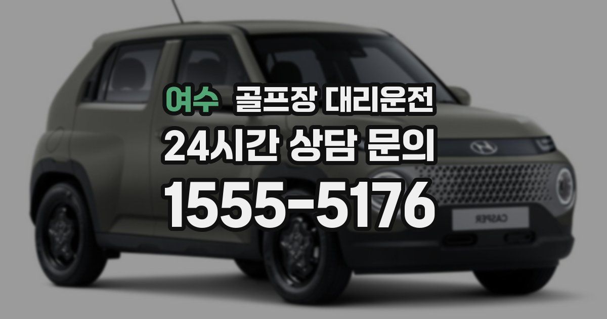 골프장 대리운전 서비스