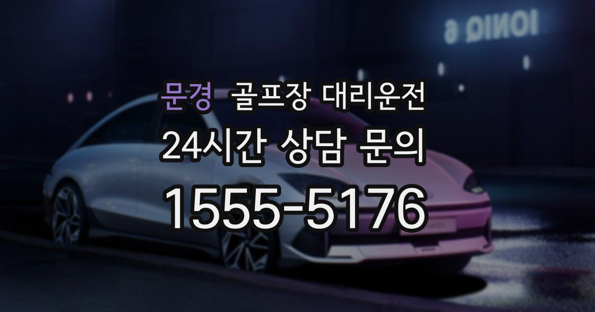 골프장 대리운전 서비스