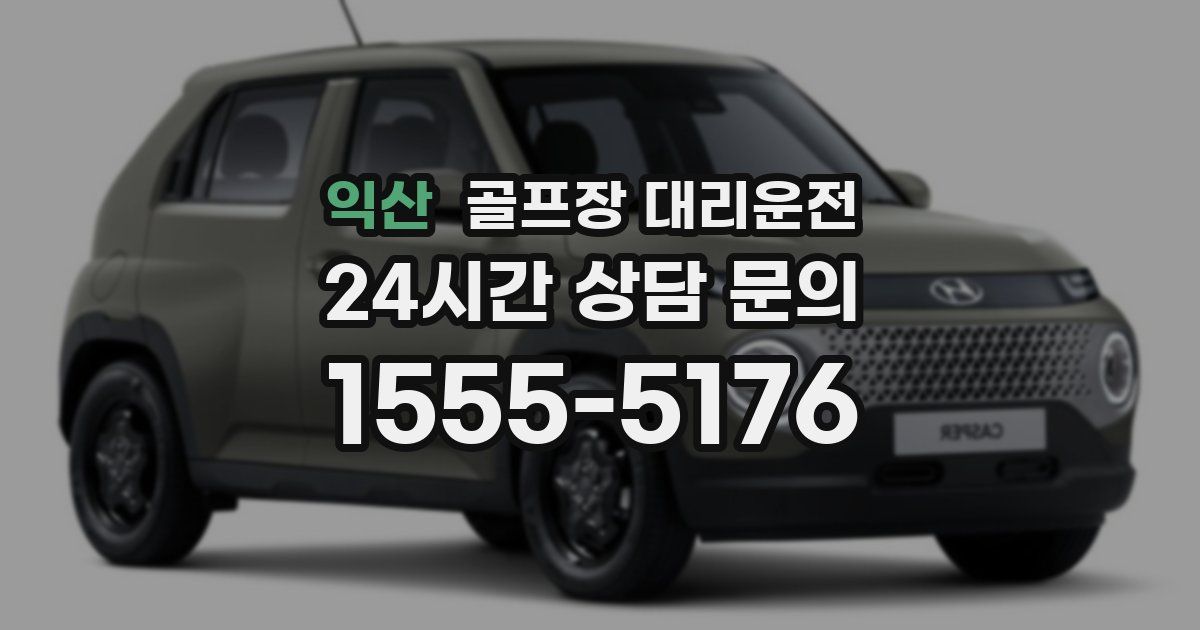 골프장 대리운전 서비스