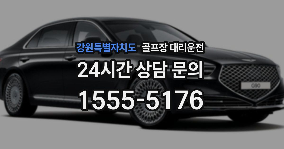 골프장 대리운전 서비스