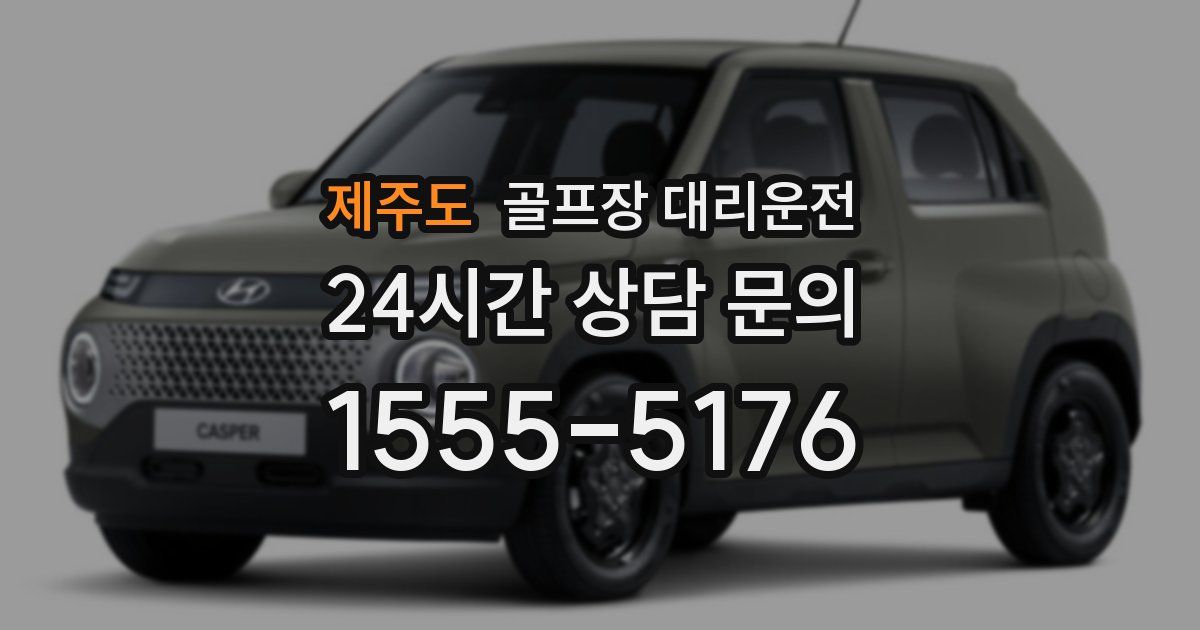 골프장 대리운전 서비스