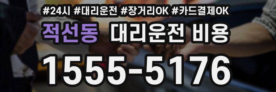 적선동 대리운전 비용