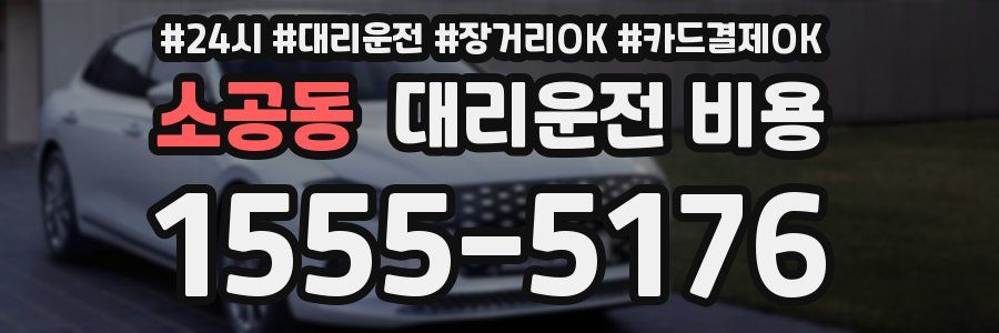 소공동 대리운전 비용