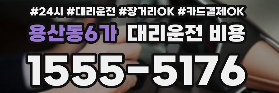 용산동6가 대리운전 비용