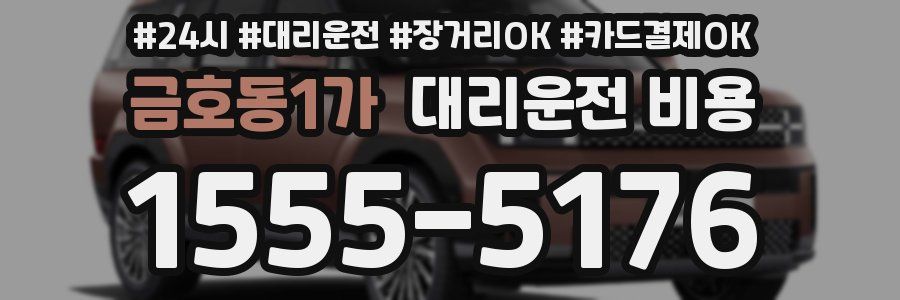 금호동1가 대리운전 비용