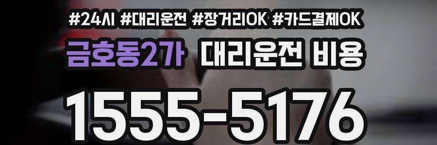 금호동2가 대리운전 비용