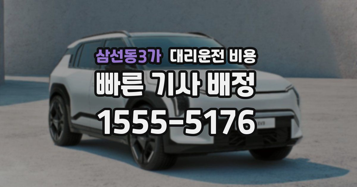 삼선동3가 대리운전 가격