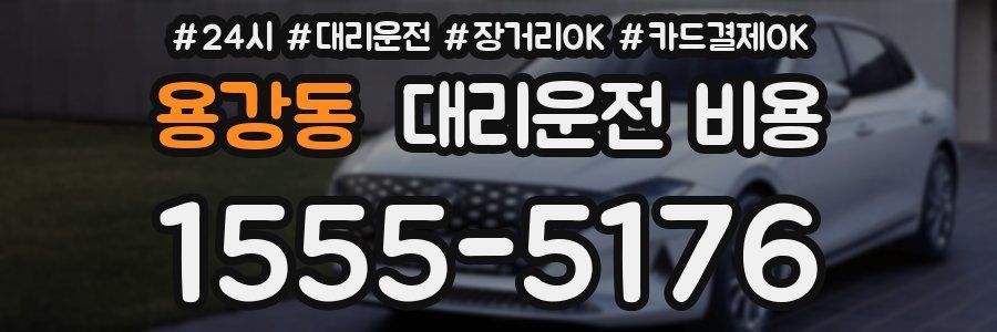 용강동 대리운전 비용